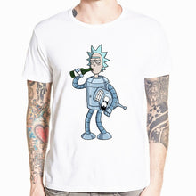 Load image into Gallery viewer, 2018 Men's Rick and Morty Funny Anime T-shirt Casual Short sleeve O-Neck homme Summer White T shirt Swag Tshirt HCP134