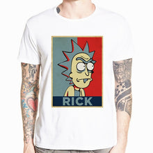 Load image into Gallery viewer, 2018 Men's Rick and Morty Funny Anime T-shirt Casual Short sleeve O-Neck homme Summer White T shirt Swag Tshirt HCP134