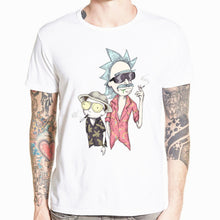 Load image into Gallery viewer, 2018 Men's Rick and Morty Funny Anime T-shirt Casual Short sleeve O-Neck homme Summer White T shirt Swag Tshirt HCP134