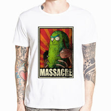 Load image into Gallery viewer, 2018 Men's Rick and Morty Funny Anime T-shirt Casual Short sleeve O-Neck homme Summer White T shirt Swag Tshirt HCP134