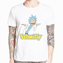 Load image into Gallery viewer, 2018 Men's Rick and Morty Funny Anime T-shirt Casual Short sleeve O-Neck homme Summer White T shirt Swag Tshirt HCP134