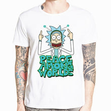 Load image into Gallery viewer, 2018 Men's Rick and Morty Funny Anime T-shirt Casual Short sleeve O-Neck homme Summer White T shirt Swag Tshirt HCP134