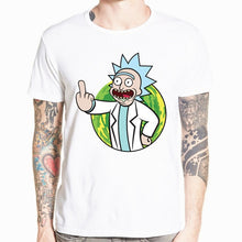 Load image into Gallery viewer, 2018 Men's Rick and Morty Funny Anime T-shirt Casual Short sleeve O-Neck homme Summer White T shirt Swag Tshirt HCP134