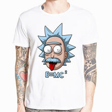 Load image into Gallery viewer, 2018 Men's Rick and Morty Funny Anime T-shirt Casual Short sleeve O-Neck homme Summer White T shirt Swag Tshirt HCP134