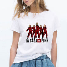 Load image into Gallery viewer, Money Heis Fashion BELLA CIAO T-Shirt Cute Kawaii La Casa De Papel T shirts Women Casual T Shirt Casual House of Paper Tshirt