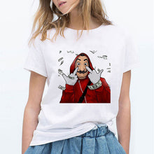 Load image into Gallery viewer, Money Heis Fashion BELLA CIAO T-Shirt Cute Kawaii La Casa De Papel T shirts Women Casual T Shirt Casual House of Paper Tshirt