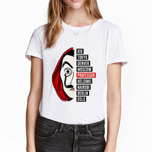 Load image into Gallery viewer, Money Heis Fashion BELLA CIAO T-Shirt Cute Kawaii La Casa De Papel T shirts Women Casual T Shirt Casual House of Paper Tshirt