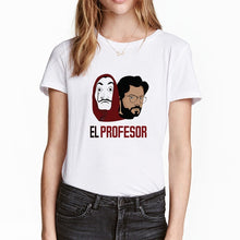 Load image into Gallery viewer, Money Heis Fashion BELLA CIAO T-Shirt Cute Kawaii La Casa De Papel T shirts Women Casual T Shirt Casual House of Paper Tshirt