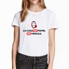 Load image into Gallery viewer, Money Heis Fashion BELLA CIAO T-Shirt Cute Kawaii La Casa De Papel T shirts Women Casual T Shirt Casual House of Paper Tshirt