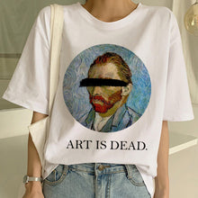 Load image into Gallery viewer, New Van Gogh T Shirt Art Painting T Shirt Women Funny Print Short Sleeve T-shirt Harajuku Ullzang Tshirt Fashion Top Tees Female