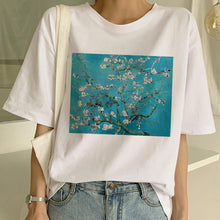 Load image into Gallery viewer, New Van Gogh T Shirt Art Painting T Shirt Women Funny Print Short Sleeve T-shirt Harajuku Ullzang Tshirt Fashion Top Tees Female