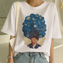 Load image into Gallery viewer, New Van Gogh T Shirt Art Painting T Shirt Women Funny Print Short Sleeve T-shirt Harajuku Ullzang Tshirt Fashion Top Tees Female
