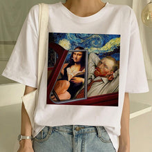 Load image into Gallery viewer, New Van Gogh T Shirt Art Painting T Shirt Women Funny Print Short Sleeve T-shirt Harajuku Ullzang Tshirt Fashion Top Tees Female
